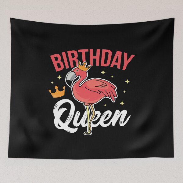 Item preview, Animal Lover Flamingos Birthday Queen Birthday Gift designed and sold by haselshirt.