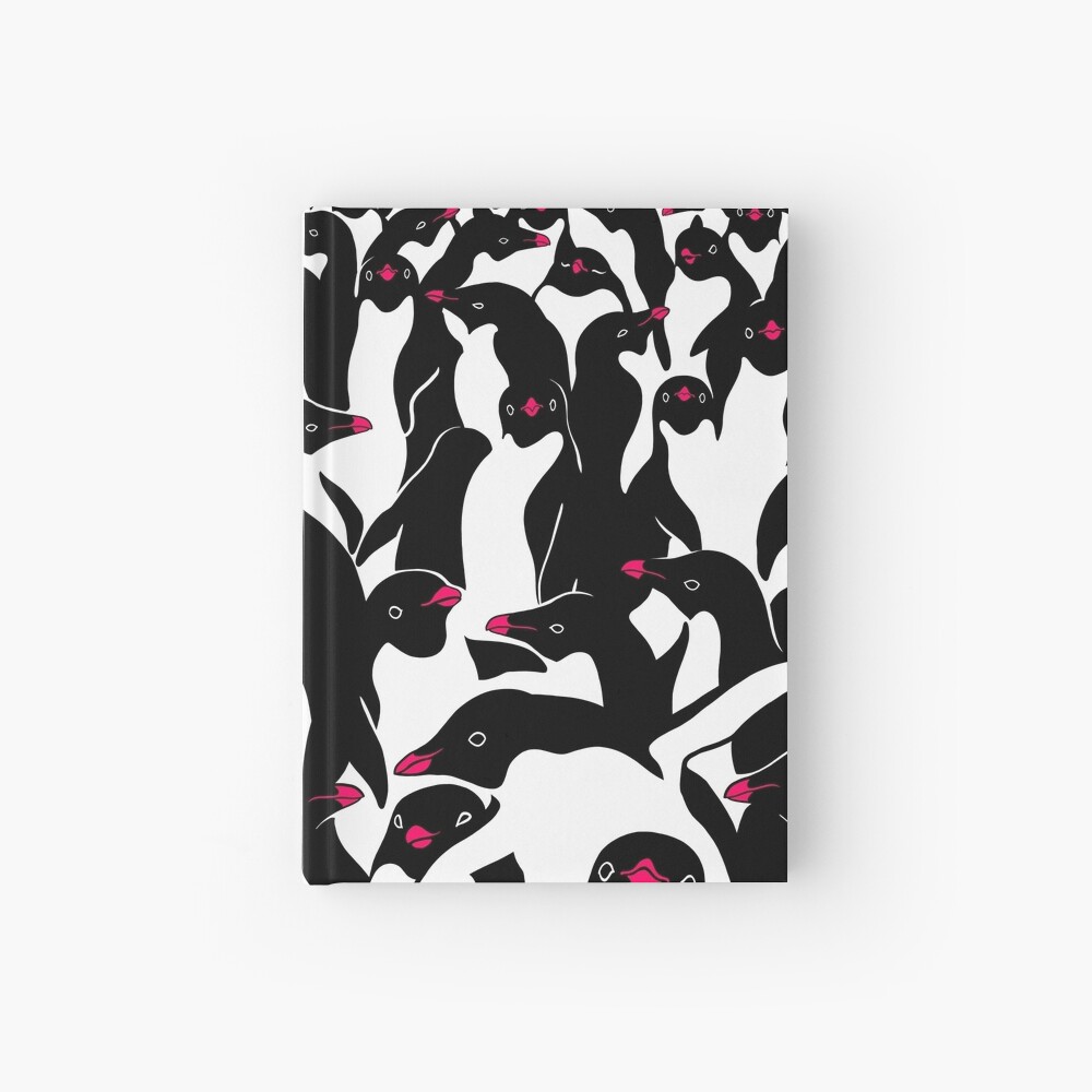 meanwhile penguins II Hardcover Journal