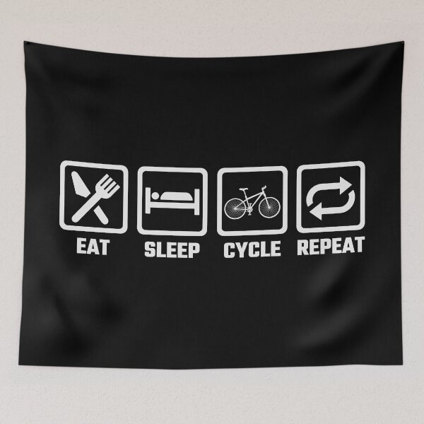 Artikelvorschau, Cyclist Bicycle Biking Life Cycle Repeat Love Cycling entworfen und verkauft von haselshirt.