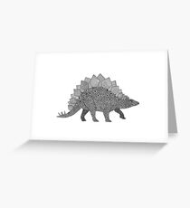 Stegosaurus Dinosaur Greeting Card