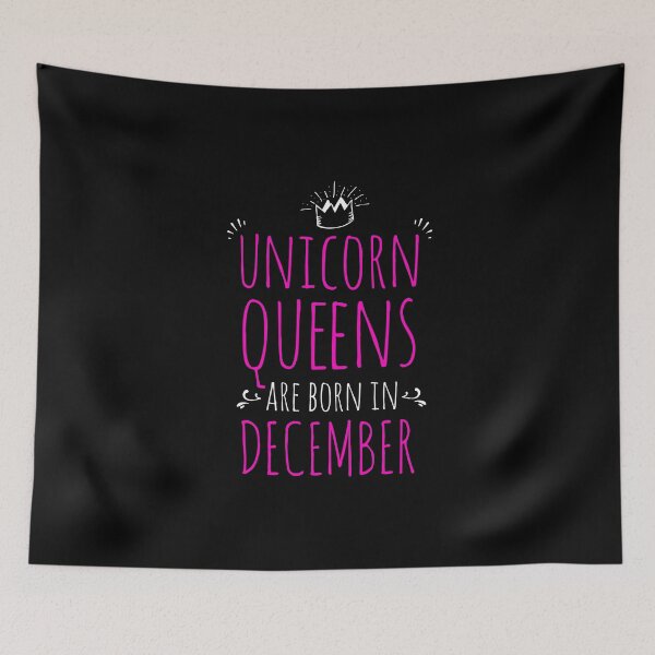 Artikelvorschau, Unicorn Queens Born In December Birthday Gift Idea entworfen und verkauft von haselshirt.