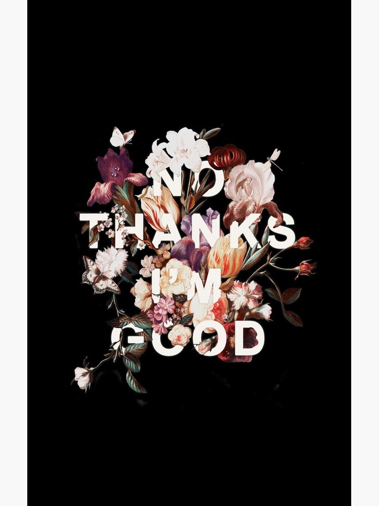 No Thanks I'm Good by heatherlandis
