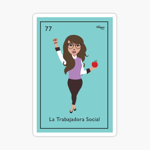 La Trabajadora Social No Apple Sticker