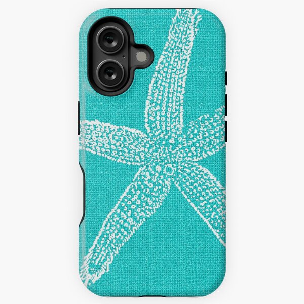 Vista previa del artículo con la obra «Azul agua con estrellas de mar blancas», diseñado y vendido por Greenbaby.