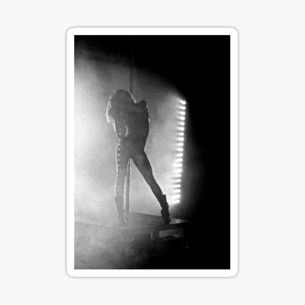 “Pole dancer, black and white photograph. " Sticker for Sale by