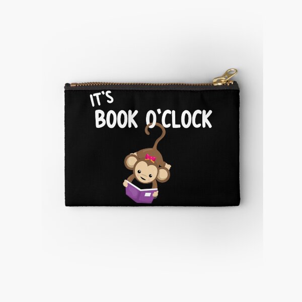 Item preview, Its Book OClock Monkey Reading Designs designed and sold by SpiritWestDesig.