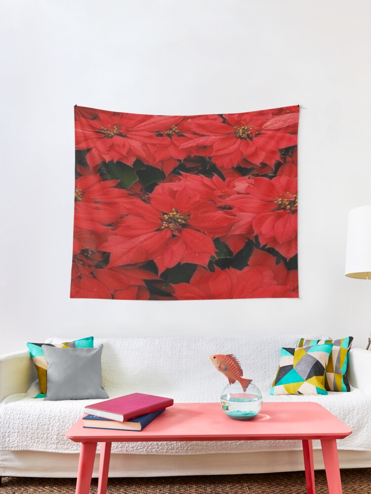 Tela decorativa «Flor de nochebuena» de Dobiemom3535 | Redbubble