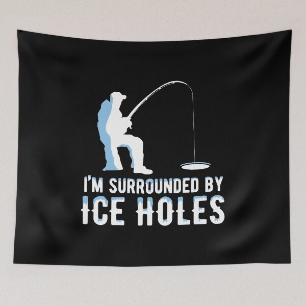 Item preview, Ice Fishing Winter Ice Holes Winter Holiday Gift designed and sold by haselshirt.