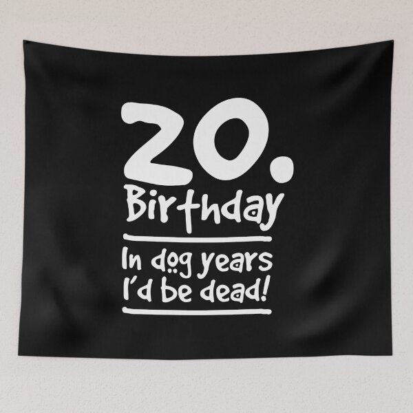 Artikelvorschau, Dog Shirt 20 Birthday In Dog Years I'd Be Dead Gift Tee entworfen und verkauft von haselshirt.