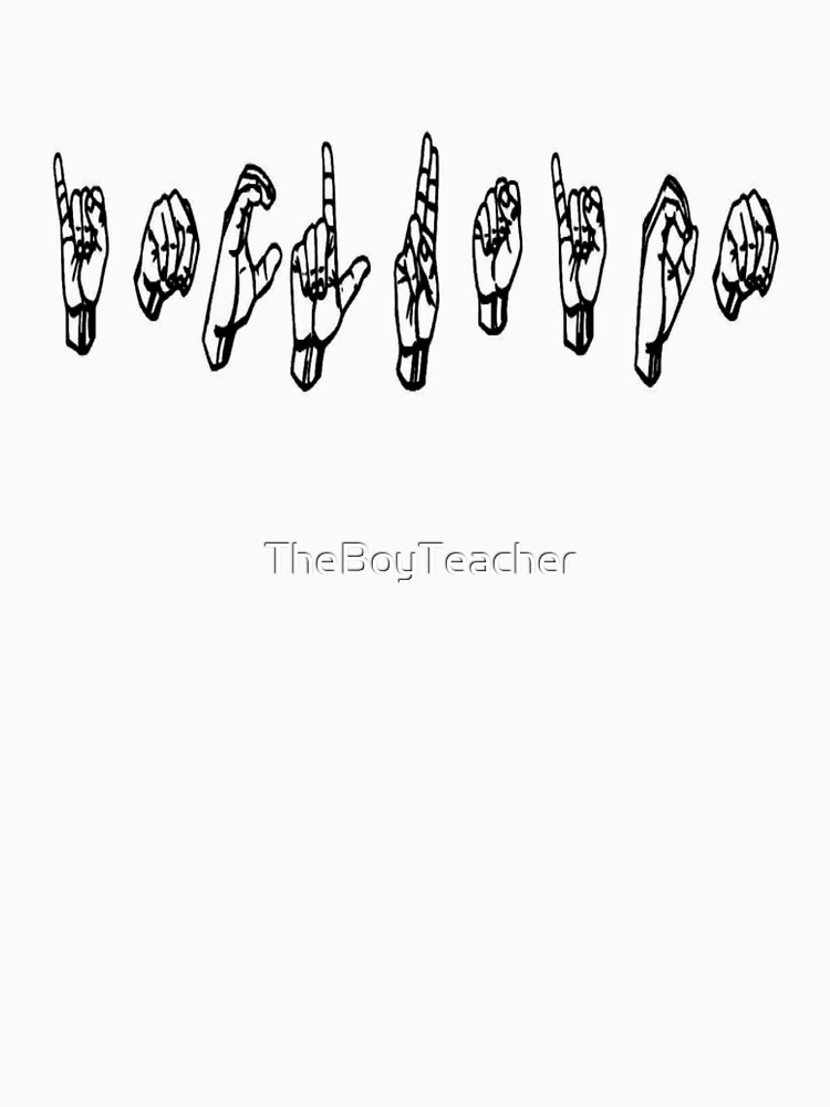 "inclusion american sign language black" Tshirt by TheBoyTeacher