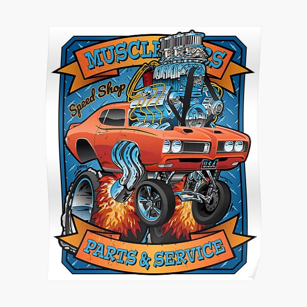 Car Parts Posters Redbubble