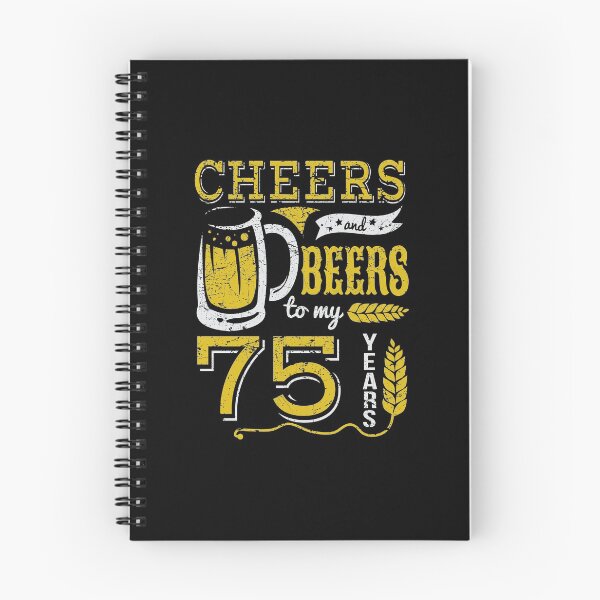 Item preview, Cheers and Beers 75th Birthday Gift Idea designed and sold by haselshirt.