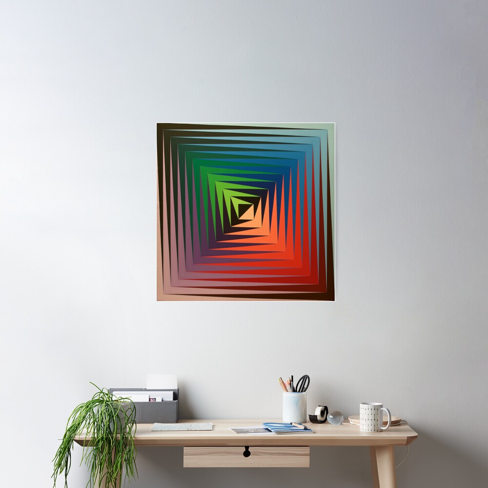Victor #Vasarely, was a Hungarian-French #artist, who is widely accepted as a #grandfather and leader of the #OpArt movement Poster