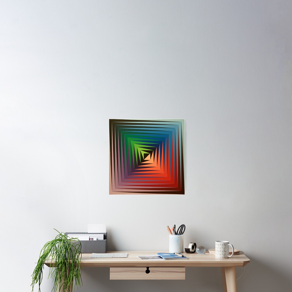 Victor #Vasarely, was a Hungarian-French #artist, who is widely accepted as a #grandfather and leader of the #OpArt movement Poster