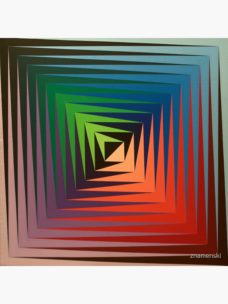 Victor #Vasarely, was a Hungarian-French #artist, who is widely accepted as a #grandfather and leader of the #OpArt movement by znamenski