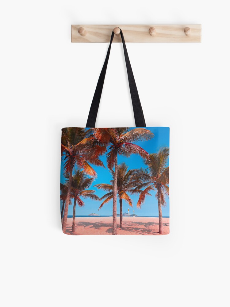 palm tree beach bag