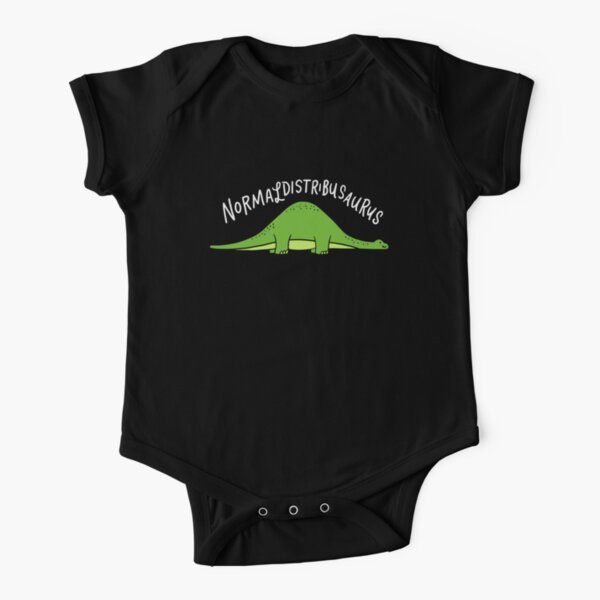 Normal Distribution Short Sleeve Baby One-Piece