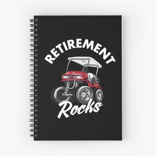 Item preview, Retirement Rocks Funny Golf Cart designed and sold by TheTeeSupplyCo.