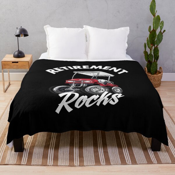 Item preview, Retirement Rocks Funny Golf Cart designed and sold by TheTeeSupplyCo.