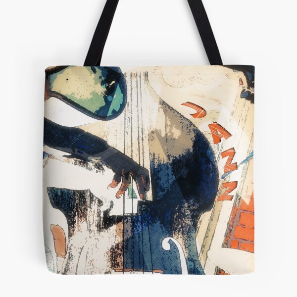 Item preview, Double bass Jazz Poster designed and sold by cinema4design.