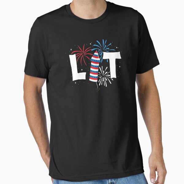 Item preview, Lit 4th of July T-Shirt Kids Patriotic American Fireworks designed and sold by 14thFloor.