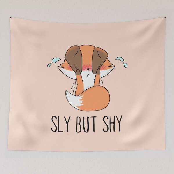 Item preview, Sly But Shy (Chibi Fox) | ironic cute adorable animal vulpine designed and sold by PikachuRox.