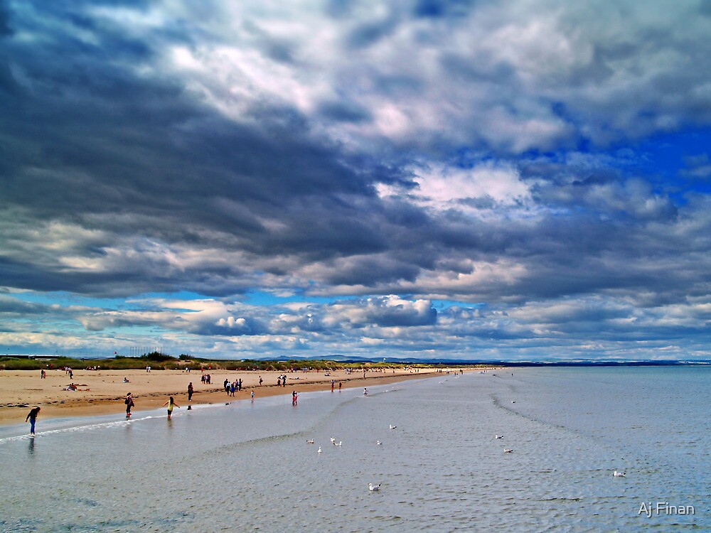"Summer Clouds At St.Andrews Beach, Scotland." by Aj Finan Redbubble