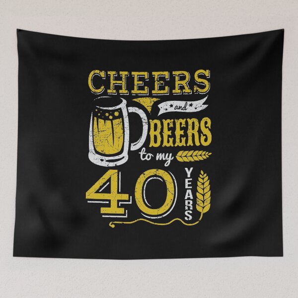 Item preview, Cheers and Beers 40th Birthday Gift Idea designed and sold by haselshirt.