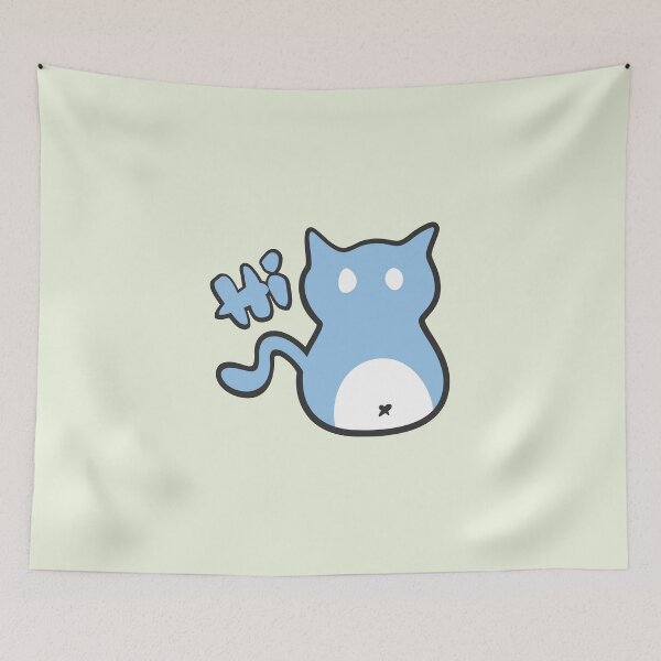 Item preview, little blue kitten say hello to the world designed and sold by IamNolmo.