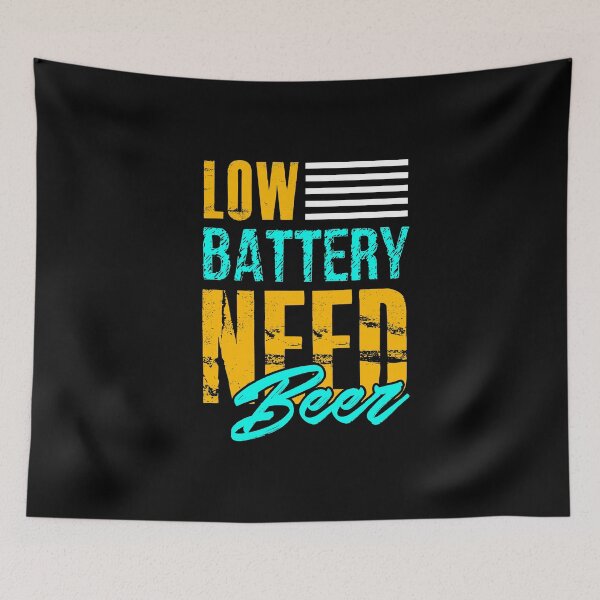 Item preview, Low Battery Need Beer Craft Hoppy IPA Gift Idea designed and sold by haselshirt.