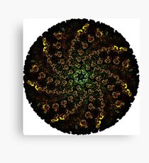 Circular Fractal Spiral Canvas Print
