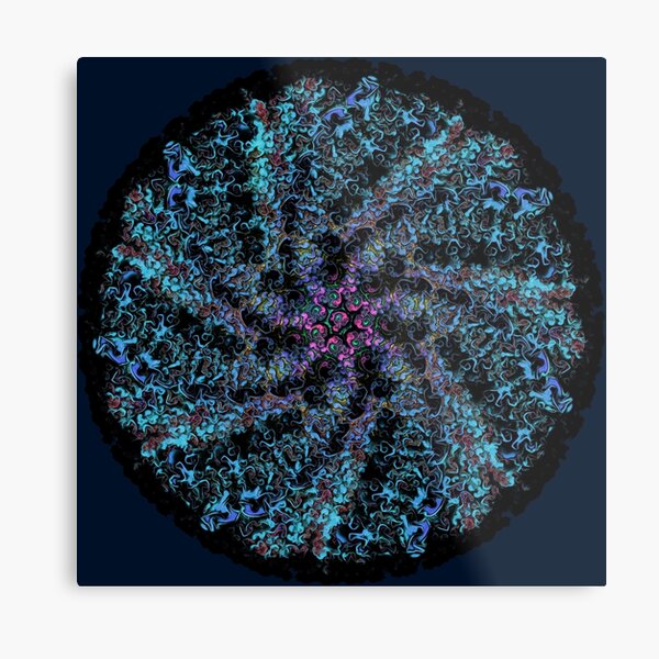 Cool Circular Fractal Metal Print