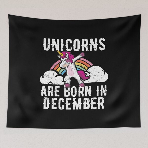 Item preview, Unicorns Are Born In December Shirt Birthday Month Gift Tee designed and sold by haselshirt.