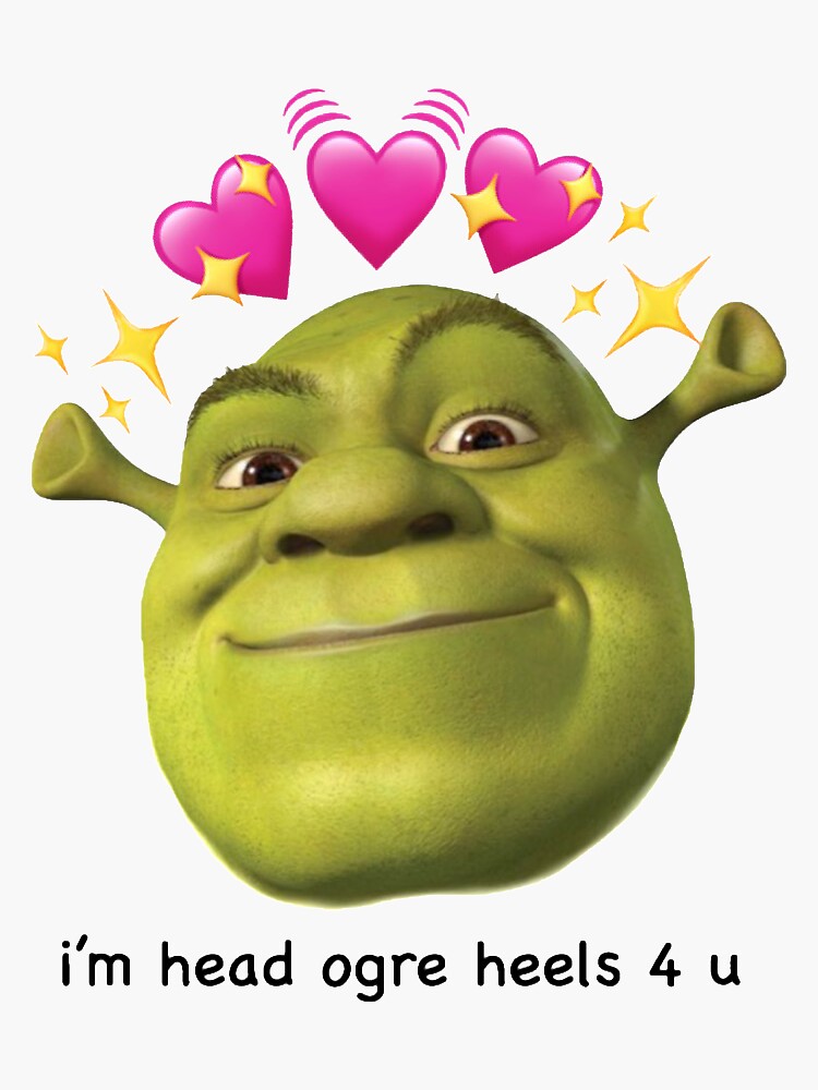 Shrek meme sticker Sticker for Sale by kha02