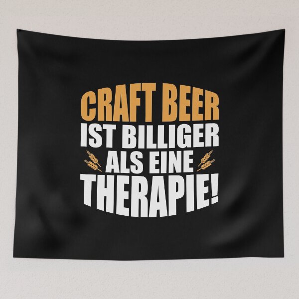 Item preview, Craft Beer Cheaper Than Therapy Hoppy IPA Gift Idea designed and sold by haselshirt.
