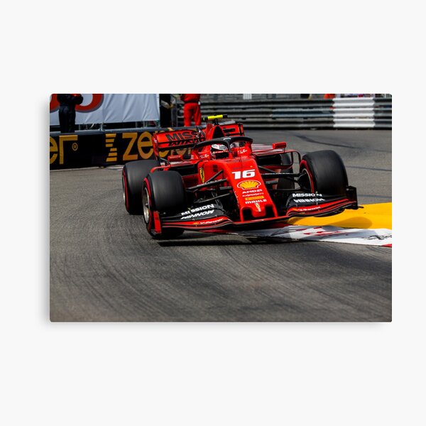 Ferrari Charles Leclerc Monaco Canvas Print