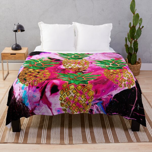 Item preview, AbstractPaintedPineapplePattern designed and sold by Hell-Prints.