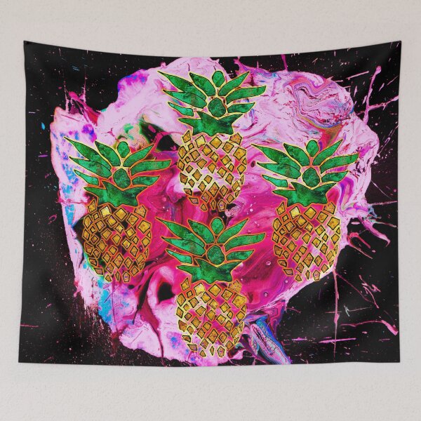 Item preview, AbstractPaintedPineapplePattern designed and sold by Hell-Prints.