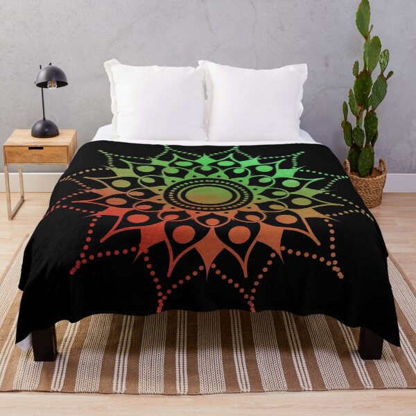 Item preview, Mandala #2 - Green Orange Red Gradient designed and sold by Hannah Jyrinoja.