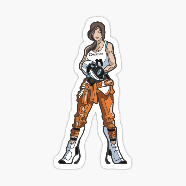 Chell vom Portal Sticker