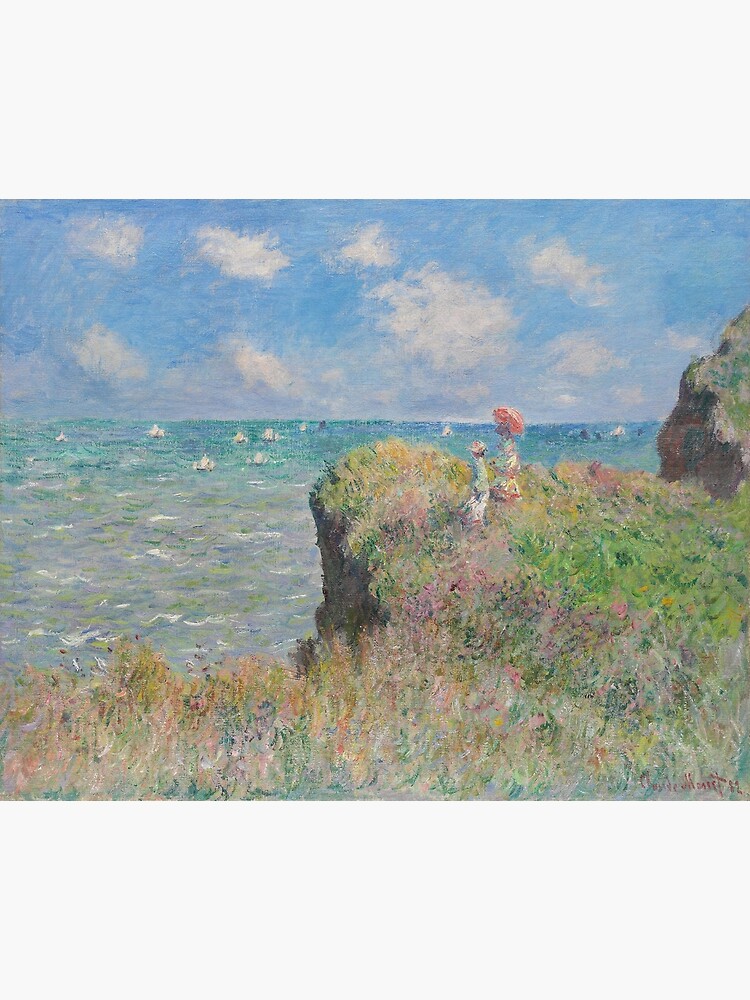 Claude Monet. Cliff Walk at Pourville, 1882. Premium Matte Vertical ...