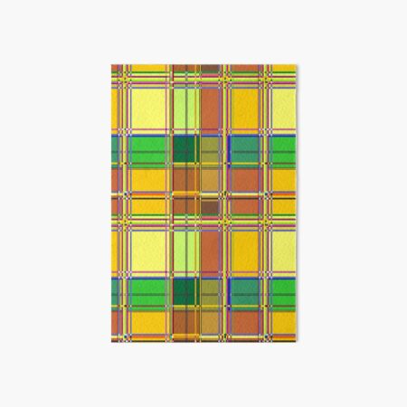 Aperçu de l'œuvre Tartan Madras en tissu coloré des Caraïbes créée et vendue par BluedarkArt.