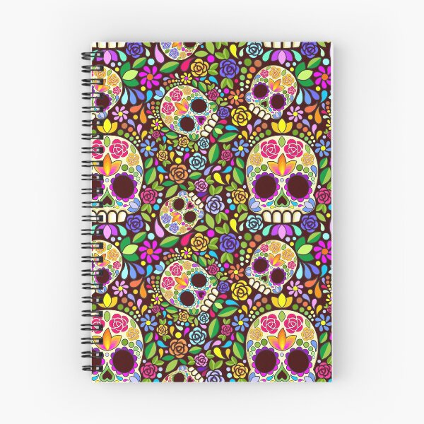 Item preview, Sugar Skull Floral Art Mexican Calaveras Seamless Pattern  designed and sold by BluedarkArt.