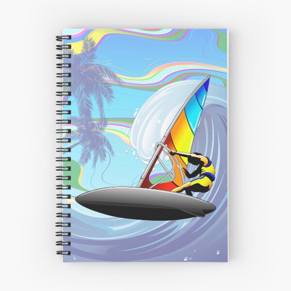 Item preview, Windsurfer on Ocean Waves designed and sold by BluedarkArt.