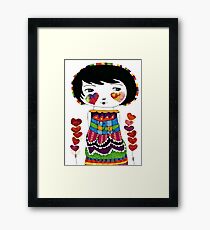 bright girl Framed Print