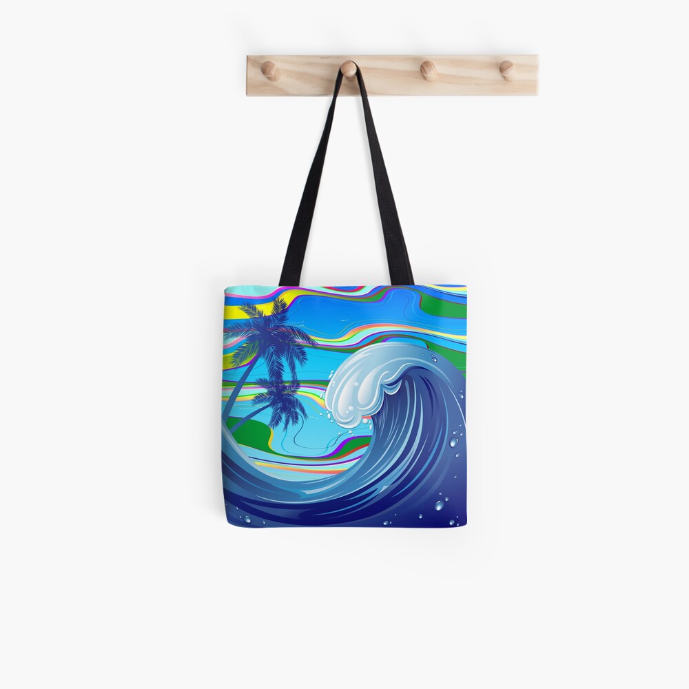 Sea Ocean big Wave Water Tote Bag