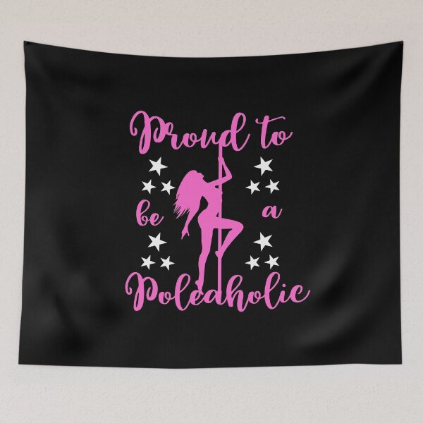 Item preview, Pole Dance Shirt Proud To Be A Poleaholic Gift Tee designed and sold by haselshirt.