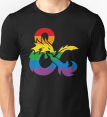 duneons rainbow logo Slim Fit T-Shirt