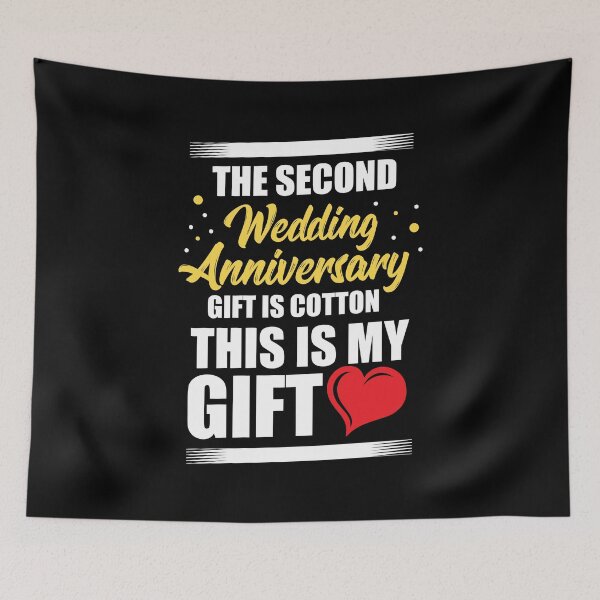 Item preview, Anniversary Second Wedding Anniversary Gift is Cotton designed and sold by haselshirt.
