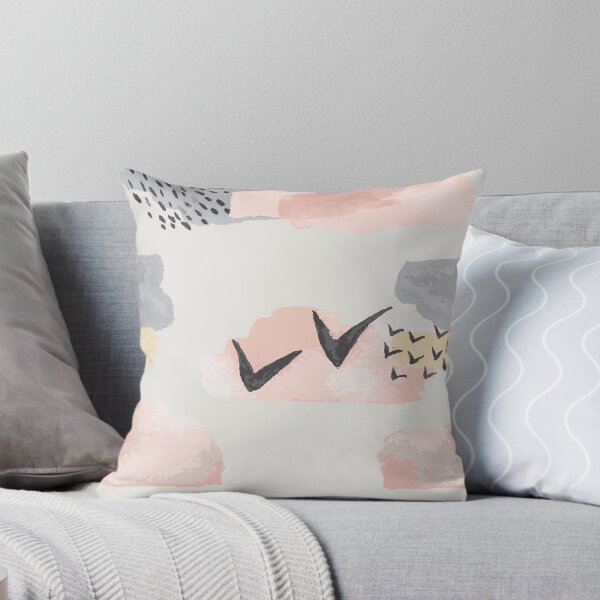Minimal shapes Throw Pillow